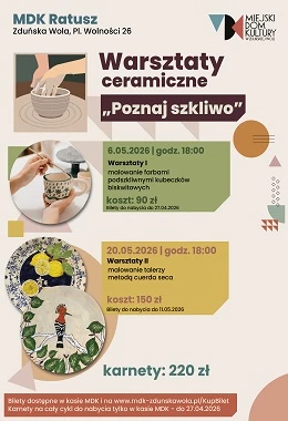 I WARSZTATY CERAMICZNE  "POZNAJ SZKLIWO"