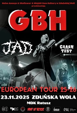 Koncert G.B.H./JAD/CRASH TEST